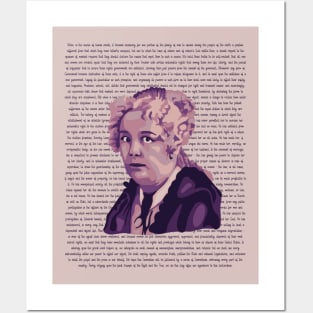 Elizabeth Cady Stanton Portrait and Quote Posters and Art